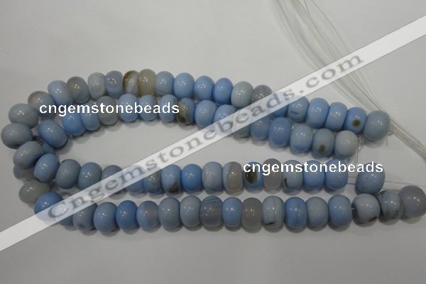 CAG4591 15.5 inches 10*14mm rondelle agate beads wholesale