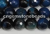 CAG4632 15.5 inches 6mm faceted round fire crackle agate beads