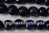 CAG4633 15.5 inches 6mm faceted round fire crackle agate beads