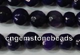 CAG4633 15.5 inches 6mm faceted round fire crackle agate beads