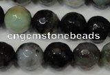 CAG4645 15.5 inches 8mm faceted round fire crackle agate beads