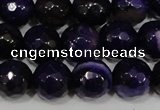 CAG4656 15.5 inches 8mm faceted round fire crackle agate beads