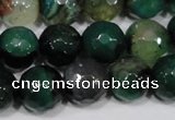 CAG4657 15.5 inches 8mm faceted round fire crackle agate beads