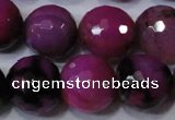 CAG4667 15.5 inches 10mm faceted round fire crackle agate beads