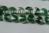 CAG4700 15.5 inches 8mm faceted round tibetan agate beads wholesale