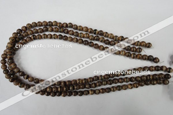 CAG4740 15 inches 6mm round tibetan agate beads wholesale