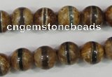 CAG4742 15 inches 10mm round tibetan agate beads wholesale