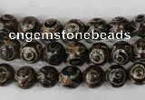 CAG4746 15 inches 8mm round tibetan agate beads wholesale