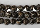 CAG4746 15 inches 8mm round tibetan agate beads wholesale