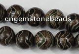 CAG4754 15 inches 14mm round tibetan agate beads wholesale