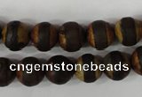 CAG4758 15 inches 10mm round tibetan agate beads wholesale