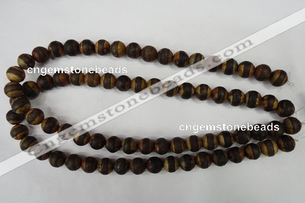 CAG4758 15 inches 10mm round tibetan agate beads wholesale