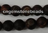 CAG4761 15 inches 12mm round tibetan agate beads wholesale