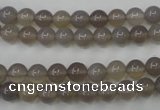 CAG4770 15 inches 6mm round grey agate beads wholesale