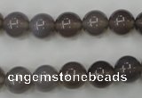 CAG4772 15 inches 10mm round grey agate beads wholesale