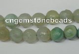 CAG4812 15 inches 8mm faceted round fire crackle agate beads