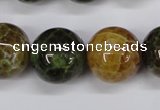 CAG4837 15 inches 18mm round dragon veins agate beads wholesale