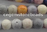 CAG4925 15.5 inches 12mm round dyed white agate beads