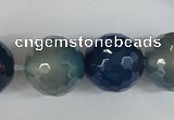 CAG5008 15.5 inches 18mm faceted round agate gemstone beads wholesale