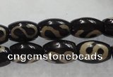 CAG5081 15.5 inches 8*12mm drum tibetan agate beads wholesale