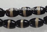 CAG5082 15.5 inches 8*12mm drum tibetan agate beads wholesale