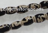 CAG5083 15.5 inches 8*12mm drum tibetan agate beads wholesale