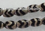 CAG5085 15.5 inches 8*12mm drum tibetan agate beads wholesale