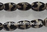 CAG5086 15.5 inches 8*12mm drum tibetan agate beads wholesale