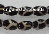 CAG5087 15.5 inches 8*12mm drum tibetan agate beads wholesale