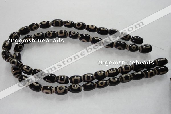 CAG5089 15.5 inches 8*12mm drum tibetan agate beads wholesale