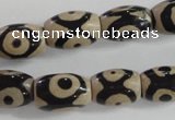 CAG5090 15.5 inches 8*12mm drum tibetan agate beads wholesale