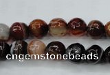 CAG5113 15.5 inches 10mm faceted round line agate beads wholesale