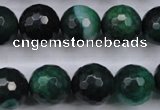 CAG5130 15.5 inches 14mm faceted round agate beads wholesale