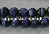 CAG5148 15 inches 10mm faceted round tibetan agate beads wholesale