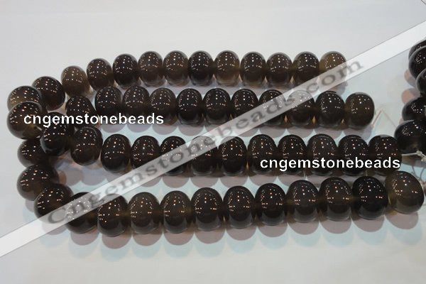 CAG5252 15.5 inches 15*20mm rondelle Brazilian grey agate beads