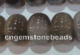 CAG5254 15.5 inches 15*20mm rondelle Brazilian grey agate beads