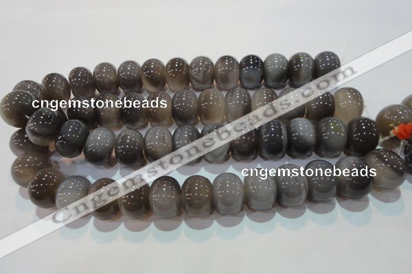 CAG5254 15.5 inches 15*20mm rondelle Brazilian grey agate beads