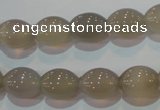 CAG5256 15.5 inches 10*12mm rice Brazilian grey agate beads