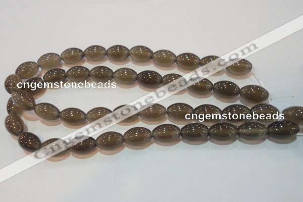 CAG5257 15.5 inches 12*18mm rice Brazilian grey agate beads