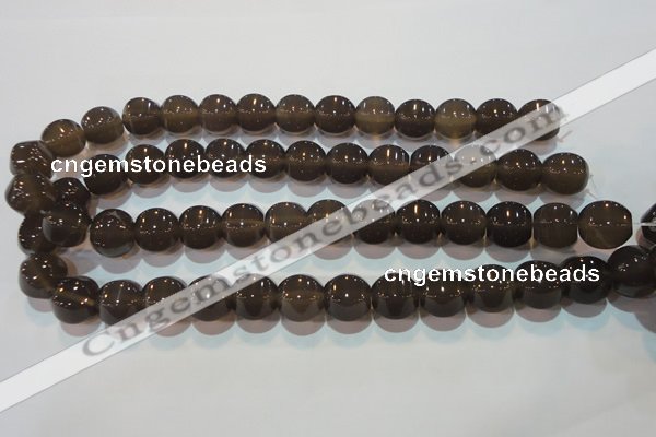 CAG5259 15.5 inches 14*15mm pumpkin Brazilian grey agate beads