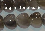 CAG5263 15.5 inches 16*16mm heart Brazilian grey agate beads