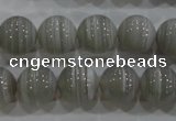 CAG5323 15.5 inches 12mm round grey line agate beads wholesale