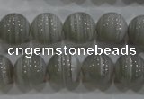 CAG5328 15.5 inches 10mm round grey line agate beads wholesale