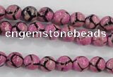 CAG5347 15.5 inches 8mm faceted round tibetan agate beads wholesale