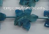 CAG5384 15.5 inches 27mm carved flower dragon veins agate beads