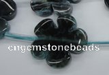 CAG5399 15.5 inches 26mm – 28mm carved flower dragon veins agate beads