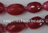 CAG5404 10*14mm – 20*30mm faceted drum dragon veins agate beads