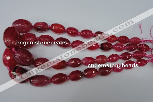 CAG5404 10*14mm – 20*30mm faceted drum dragon veins agate beads