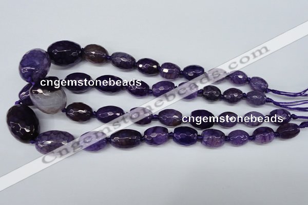 CAG5405 10*14mm – 20*30mm faceted drum dragon veins agate beads