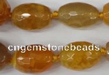 CAG5406 10*14mm – 20*30mm faceted drum dragon veins agate beads